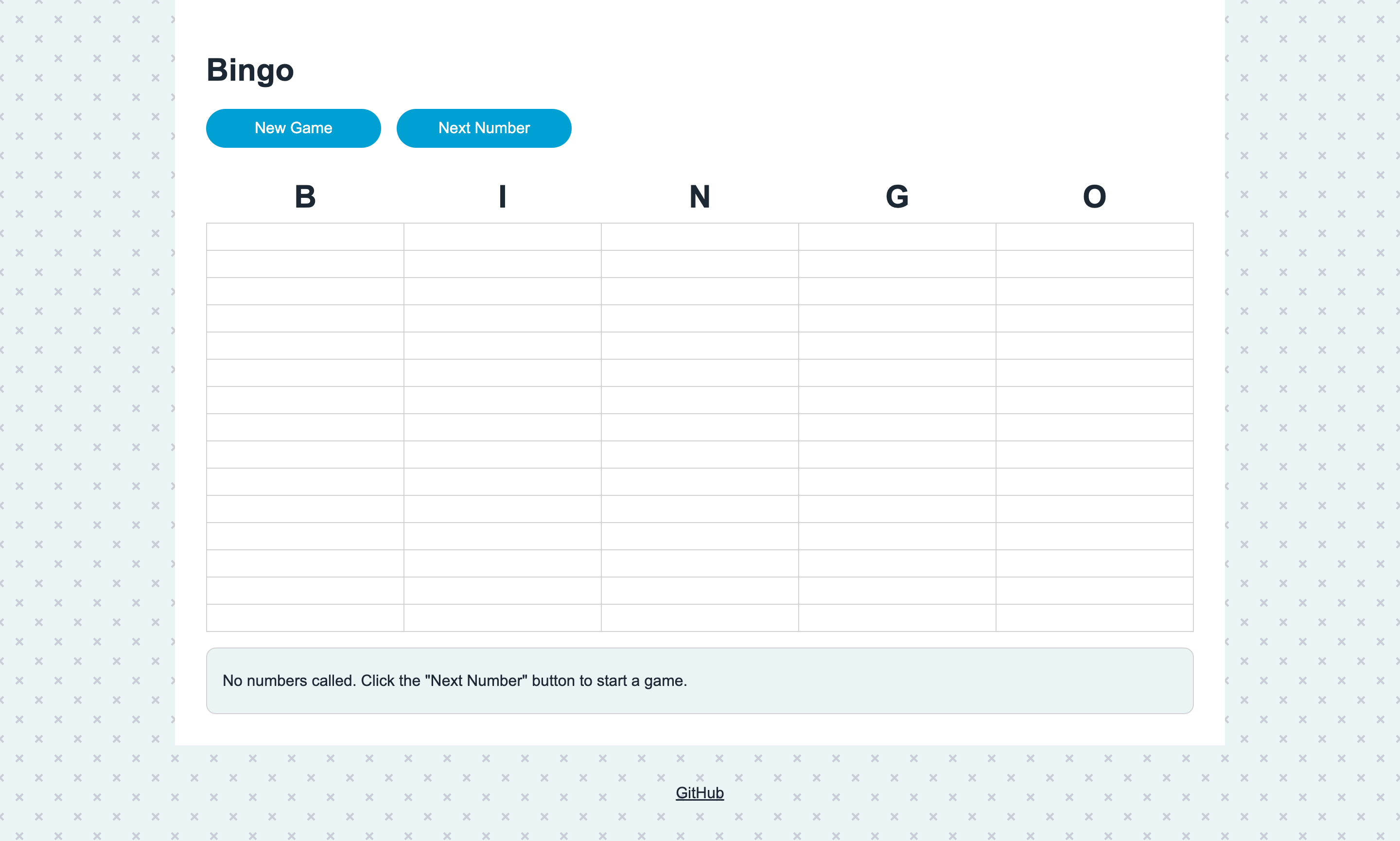 Screenshot of bingo.fluin.io