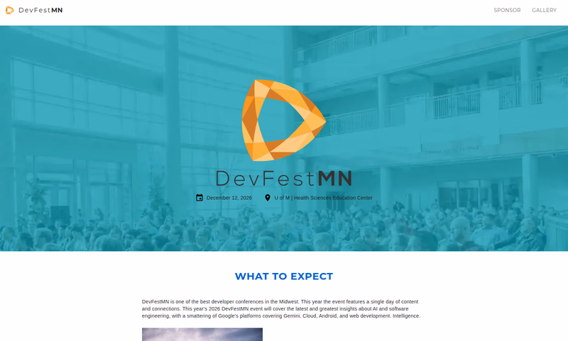 Screenshot of devfest.mn