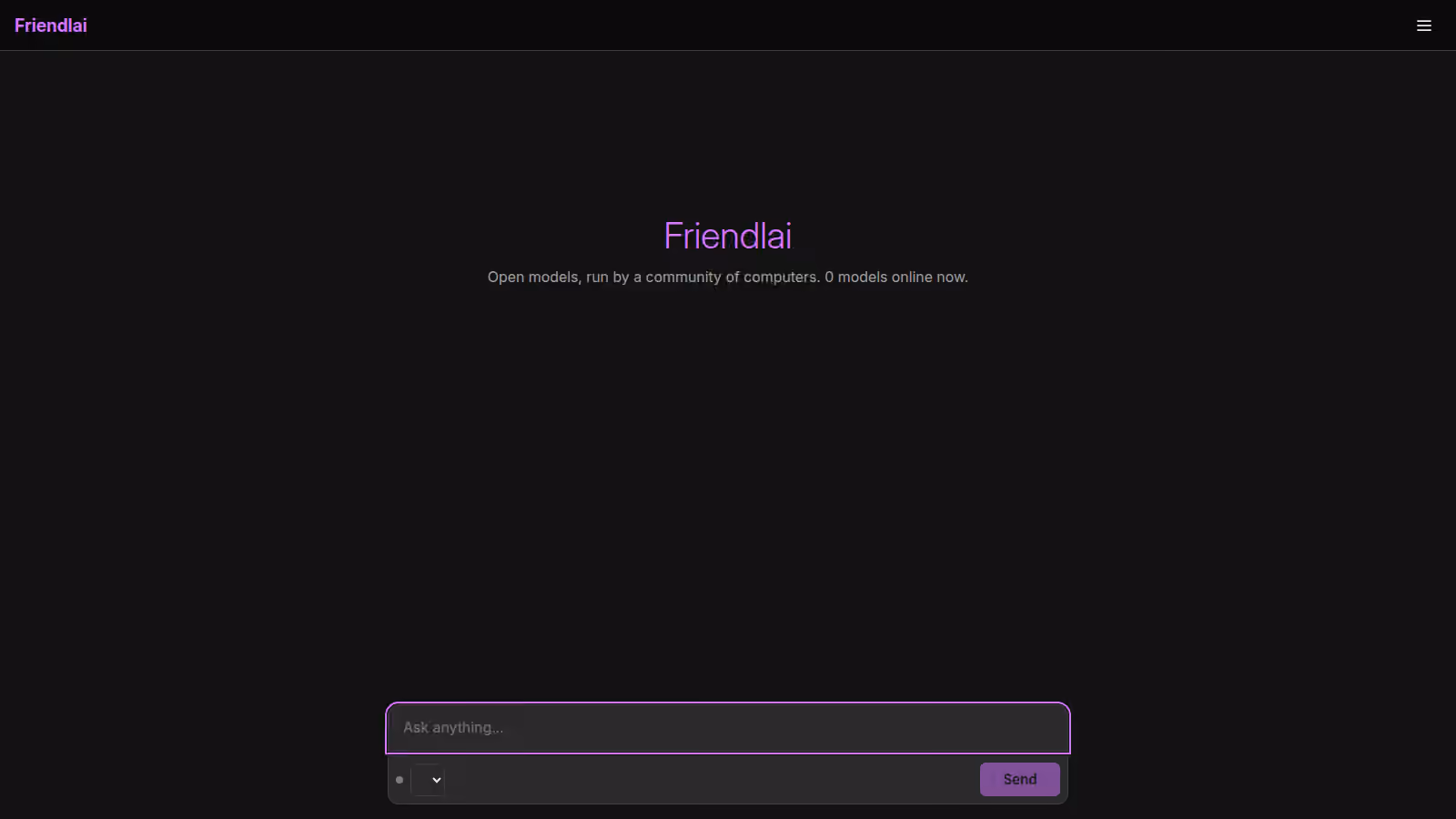 Screenshot of friendlai.xyz