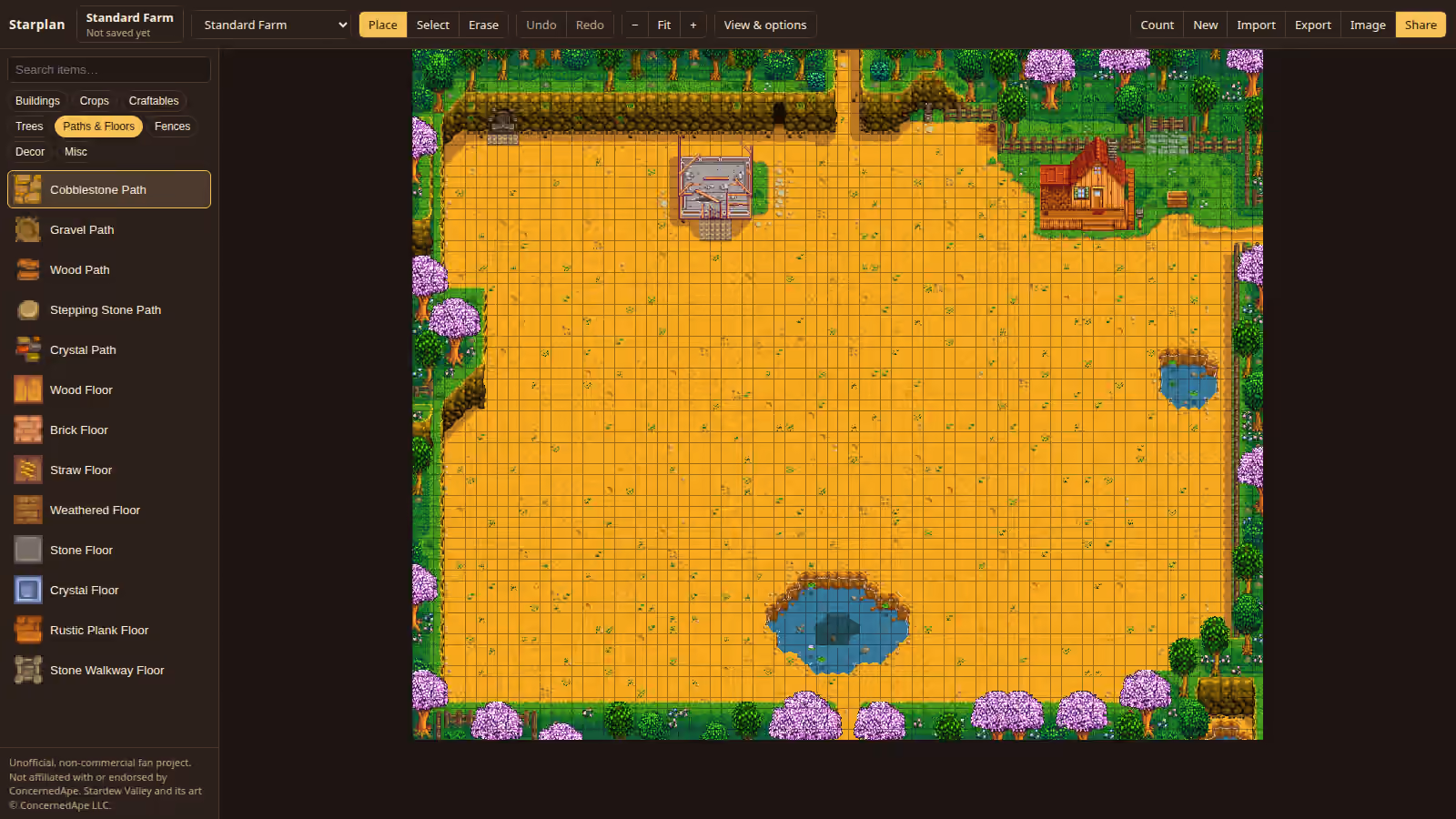 Screenshot of starplan.fluin.io